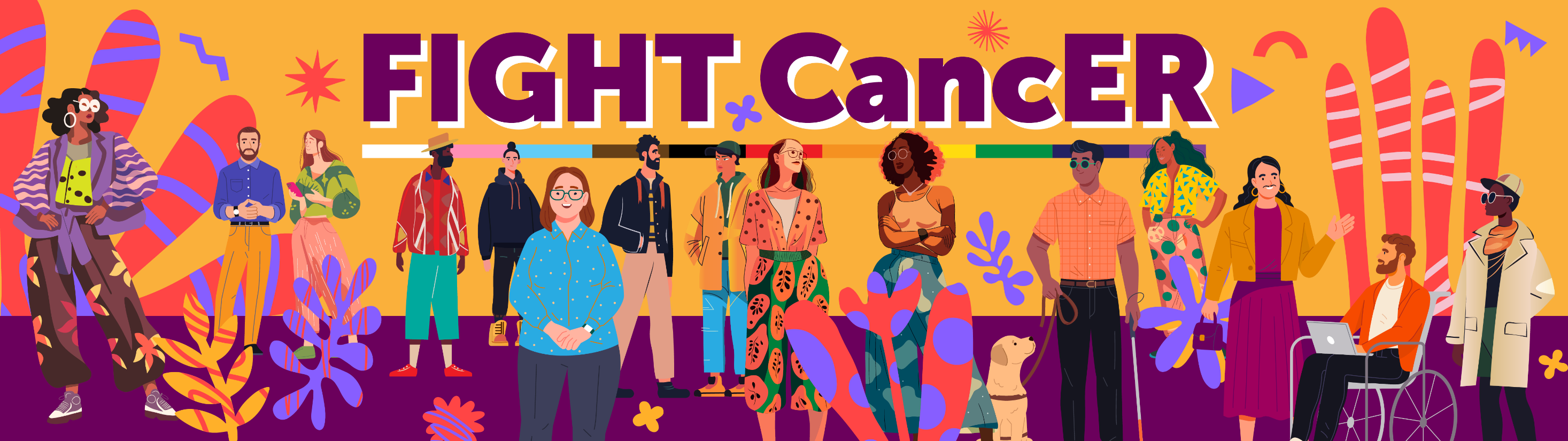Fight cancer banner
